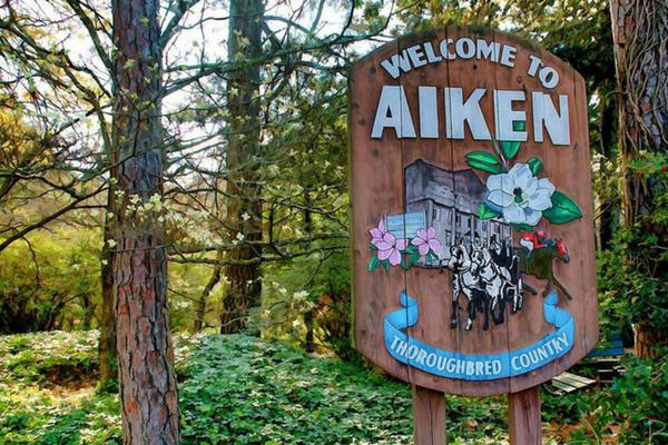 Aiken - Welcome to Aiken sign